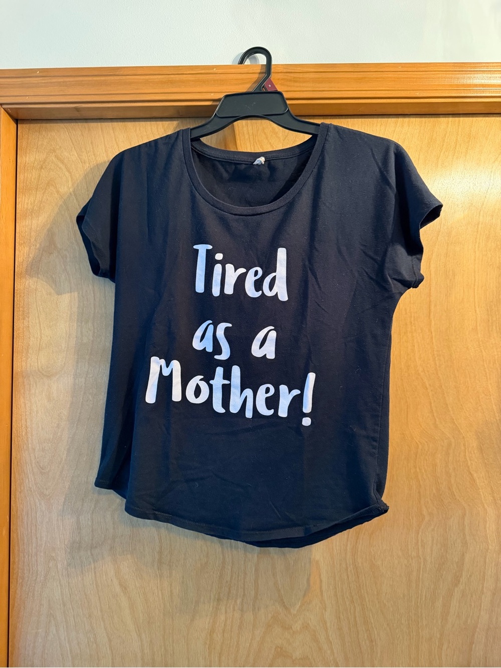 Tired as a Mother! Graphic Tee - Black